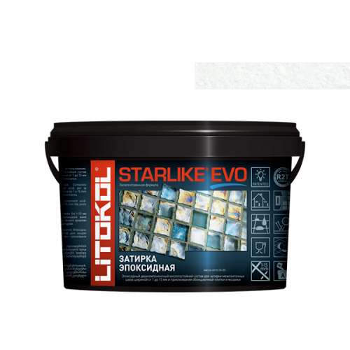 Эпоксидная затирочная смесь STARLIKE EVO, ведро, 5 кг, Оттенок S.100 Bianco Assoluto – ТСК Дипломат
